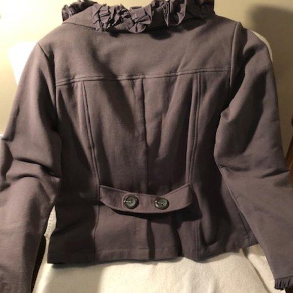 *HP* Nick & Mo charcoal grey heavy cotton, spandex jacket - Picture 12 of 15